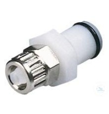 8772-1140 Муфта Burkle CPC, POM, охватываемая, с клапаном, винт 4х6 мм