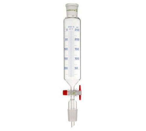 Воронка капельная цилиндрическая Rettberg 10 мл, NS14,5/23, с градуировкой, PTFE кран, стекло (Артикул 134044108) Воронка капельная цилиндрическая Rettberg 10 мл, NS14,5/23, с градуировкой, PTFE кран, стекло (Артикул 134044108)