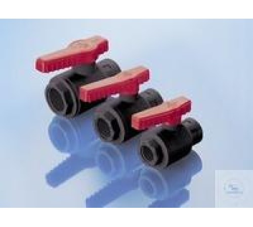 0500-8002 Burkle Шаровой кран PP, 1/2 "внутренний - 1/2" внутренний, NW 15 мм