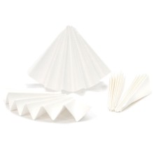 Высокочистые бумажные фильтры Hahnemühle 602eh, очень плотные, складчатые, Ø 110 мм, для качественного анализа