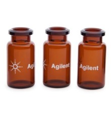 Виалы под обжимную крышку темн.стекло Vial, HS, crimp, FB, 10ml, ambr, cert, 100PK, 5067-0227 Agilent